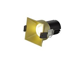 DM201962  Biox 12 Tridonic Powered 12W 4000K 1200lm 24° CRI>90 LED Engine  Gold Square Fixed Recessed Spotlight, IP20